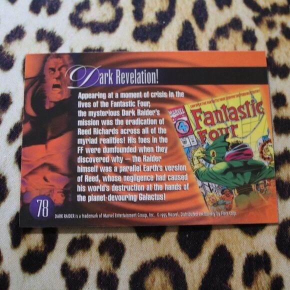Dark Raider #78 Marvel Card - Picture 2 of 2